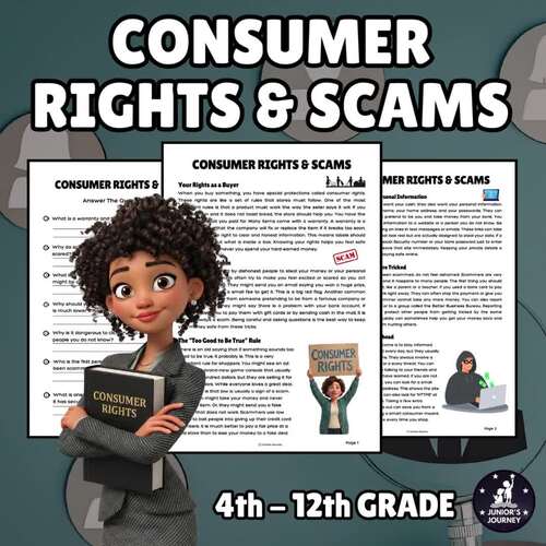 Consumer Rights & Scams | Financial Literacy | Reading Comprehension ...