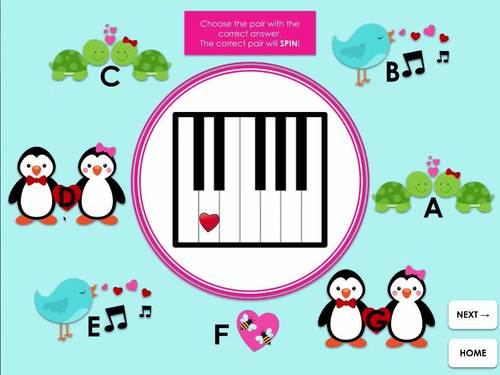 Love Notes | Keyboard Notes | Digital Music Game by Music Educator ...