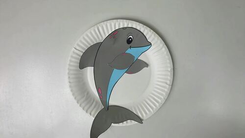 Dolphin Paper Plate Craft by Fun with Speech Therapy Teacher | TPT