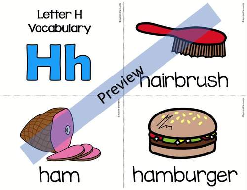 Alphabet Books: Letter H- Differentiated- Phonics- SPED & Autism Resources