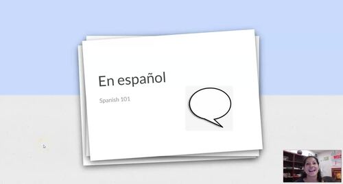 Preview of En español- words of the week in Spanish videos- week 1
