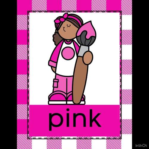 Color Names Bulletin Board Classroom Posters — Plaid Color Kids | TPT