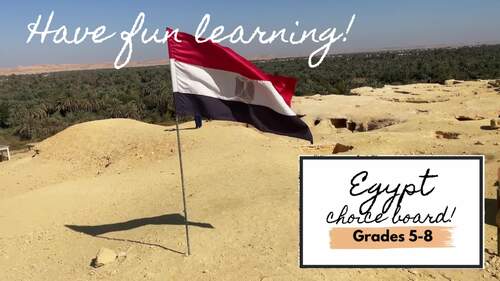Egypt Country Study Choice Board|5-8 History Geography Research Project ...