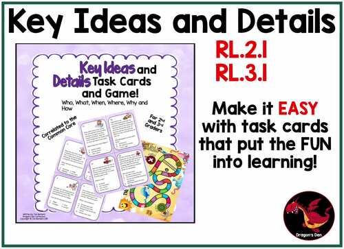 Ask and Answer Questions Task Cards 2nd 3rd Grade | Reading Comprehension