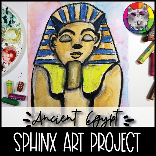 Preview of Sphinx Art Lesson, Ancient Egypt Art Project Activity for Elementary