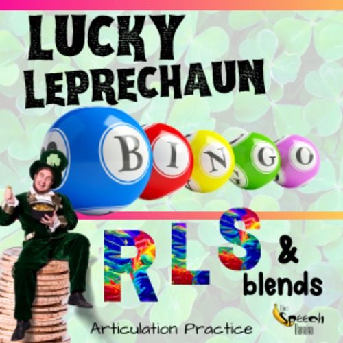 Preview of Leprechaun BINGO: Articulation Game for R, S, L & Blends {Digital Task Cards}