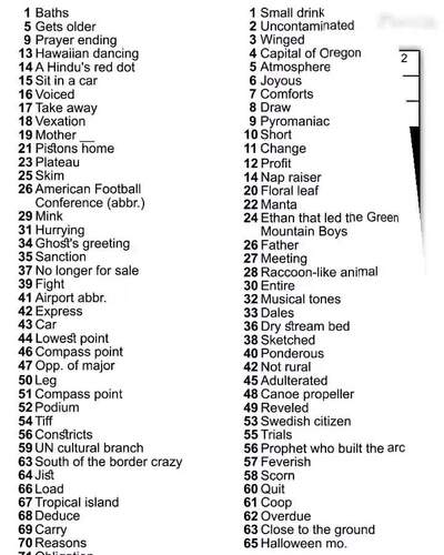 Newspaper Style Crossword Puzzles for Adults Printable PDF Download