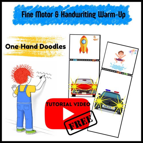 Preview of Tutorial Video - One Hand Doodles – Fine Motor & Handwriting Warm‑Up