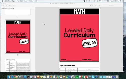 Math Leveled Daily Curriculum LEVEL 0.5 by The Autism Helper | TpT