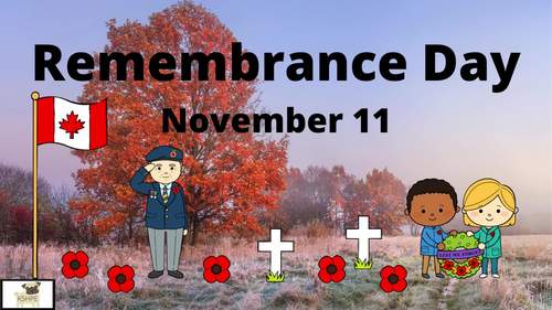 Preview of Remembrance Day Sight Word Reader, Early Literacy Vocabulary, Social Studies