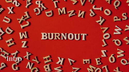 Preview of Burn out For health body