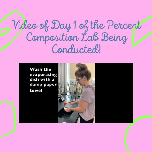 Preview of Percent Composition Lab - Day 1 Video