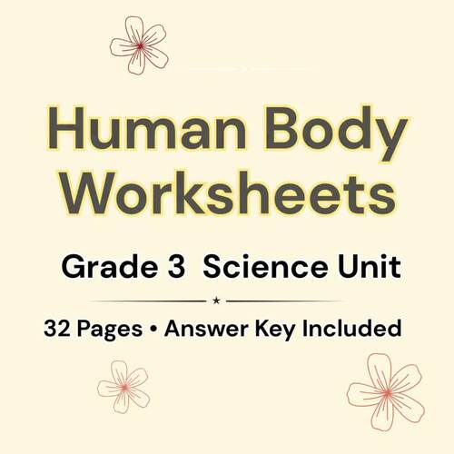 Human Body Systems Worksheets | Grade 3 Science Unit | Digestive ...