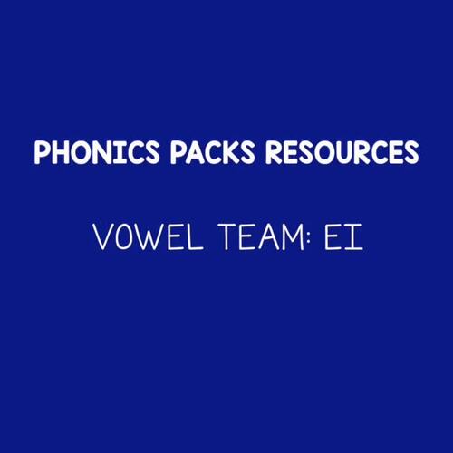 Vowel Team EI Phonics Worksheets and Activities for Orton-Gillingham ...