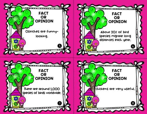 Fact and Opinion Task Cards | Print & Digital | Google | Self-Checking ...