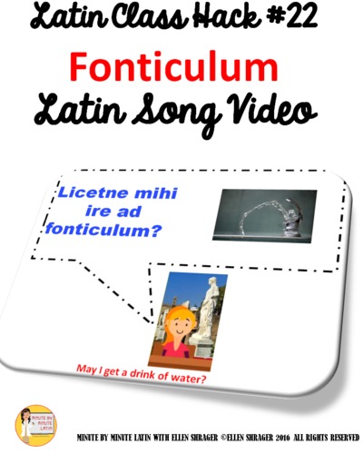 Preview of Latin Class Transition Video#22 "Water" for CI TCI and 90% Target Language