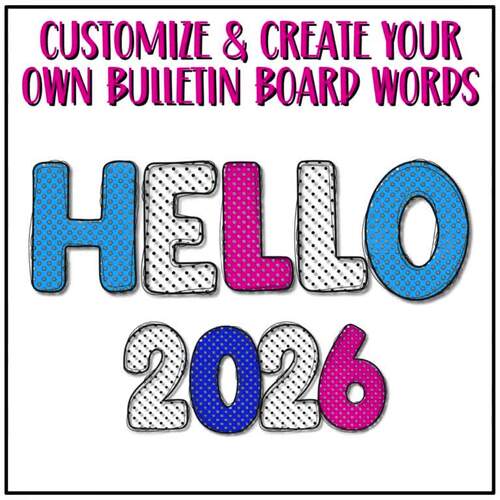 Editable Letters & Numbers Pack | Bulletin Board Headers & Classroom ...