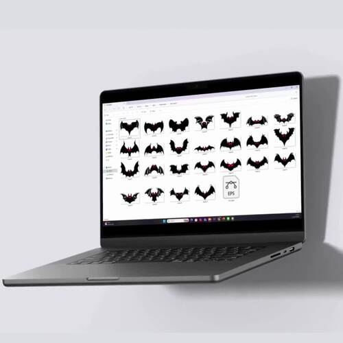 25 Bat Clipart Set | PNG & EPS Digital Download by InspireBits101