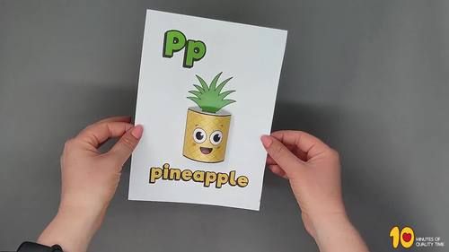 Letter P - 3D Craft by 10 Minutes of Quality Time | TPT