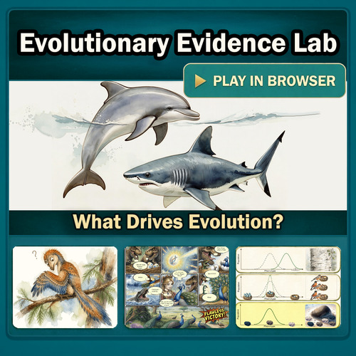 AP Biology Evolution & Natural Selection Review | Comic Visual Digital ...