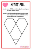 Heart Fill - Valentine's Day Pattern Block Math Game