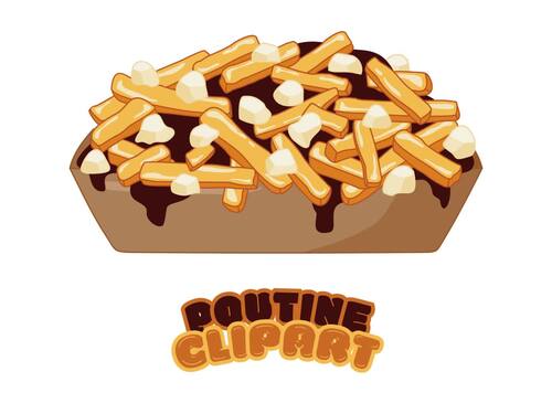 Poutine Clipart by Little Stuff | TPT