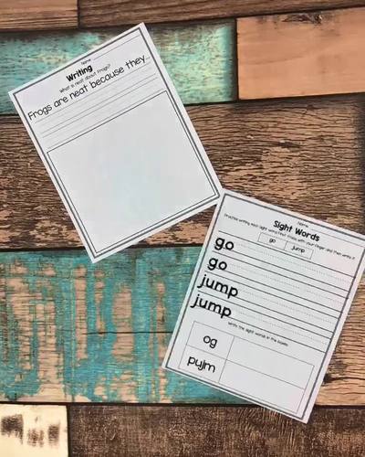 Frogs Poem of the Week with Phonics Lessons | Shared Reading by Hunt 4 ...