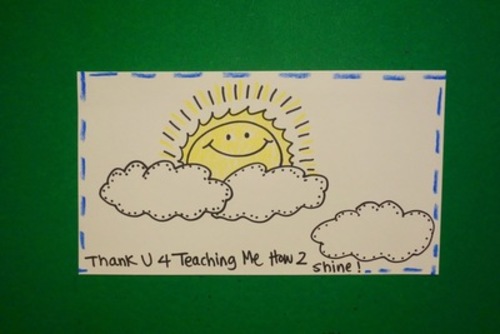 Let S Draw A Thank You Card For Teacher Really Anyone Tpt