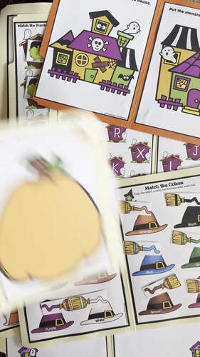 Halloween File Folder Activities by Mrs Jackson's Little Learners