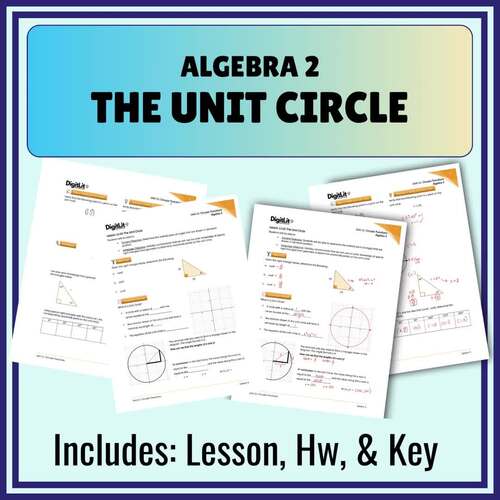 The Unit Circle Guided Notes, Worksheets, Homework 10th-12th Grade ...