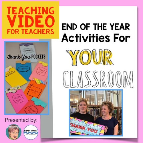 Preview of End of the Year activity: FREE Thank you Poster & Pocket Notes