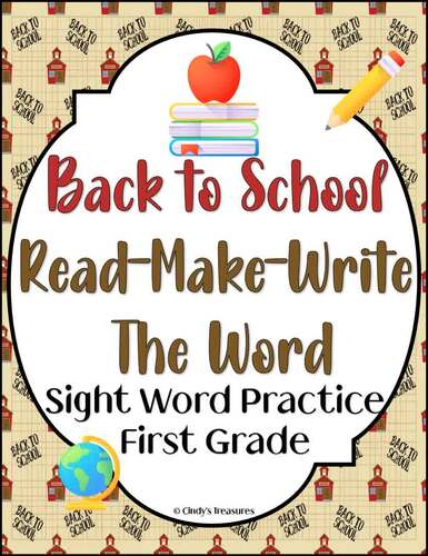First Grade Sight Word Practice and Review by Cindy's Treasures | TPT