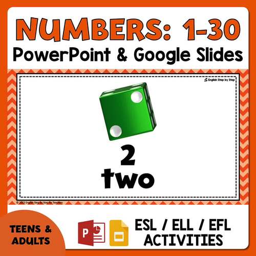 ESL Activities Teaching Numbers from 1 to 30 to Teens and Adults