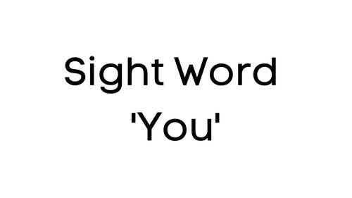 Preview of Sight Word 'You', Fruits and Vegetables, Healthy Food, Vocabulary, Video/Ebook