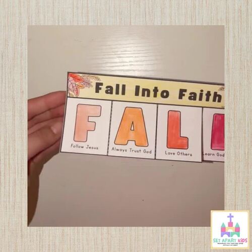 Fall Bible Craft for Kids | Fall Into Faith Flip Book Sunday School ...