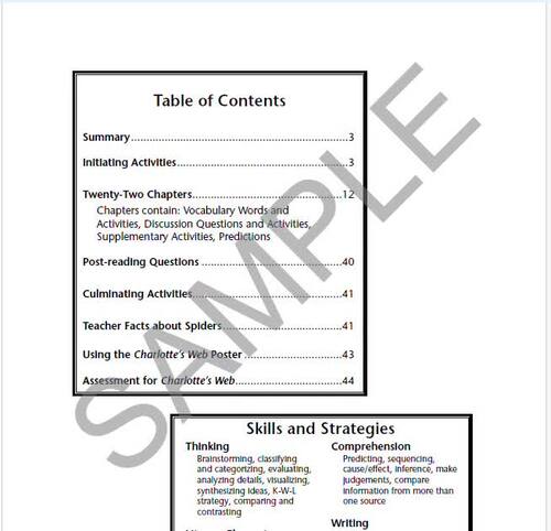 Charlotte's Web Novel Units® Teacher Guide Novel Study | TPT