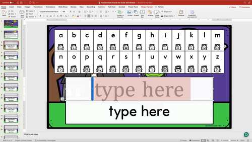 Frankenstein Crack the Code - Editable - PowerPoint by KinderCrafting