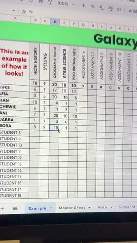 Google Sheets Gradebook| Digital Editable Gradebook Template by MR NAPOLES