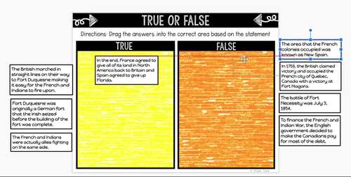 French and Indian War DIGITAL Interactive Notebook | Choice Board by ...