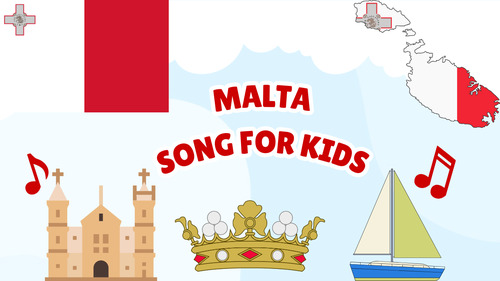 Preview of Malta Song for Kids | Country Study Video, MP3 & Lyrics PDF