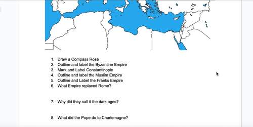 Medieval Europe & Crusades Review Sheet | 25 Question Study Guide ...