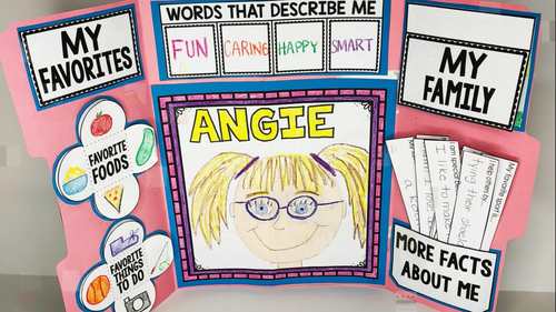 All About Me Lapbook Digital and Printable Versions Back to School