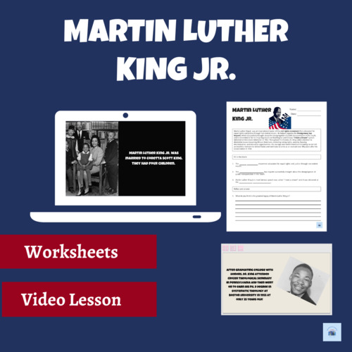 Preview of Martin Luther King Jr. Activities | Social Studies | Video Lesson | Worksheets