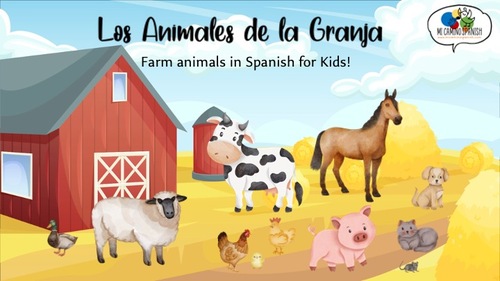 Preview of Los Animales de la Granja (Farm Animals in Spanish) VIDEO