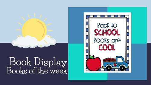 Weekly book display / Classroom library printables / Themed reading posters