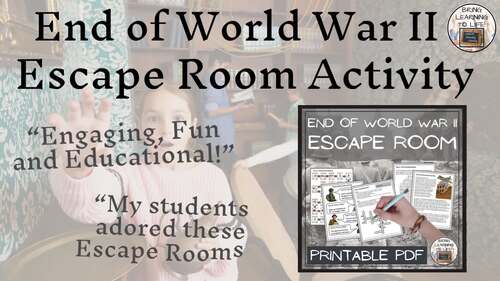 Atomic Bombs and VJ Day Escape Room | Social Studies & History Activity