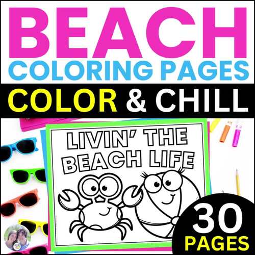 Beach Coloring Pages Summer Coloring Sheets Last Day of School Coloring