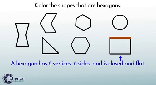 Preview of Name, Identify and Describe Hexagons