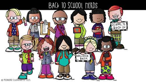 Back to School clip art, Nerds clip art Combo Pack by Melonheadz Clipart