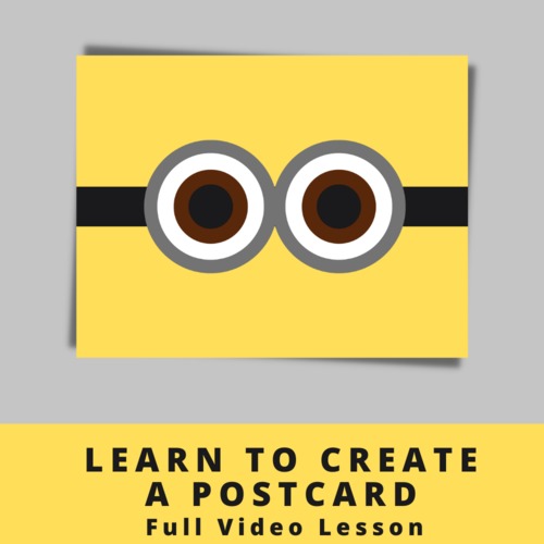 Preview of Graphic Design For Beginners: Creating a Postcard in Canva